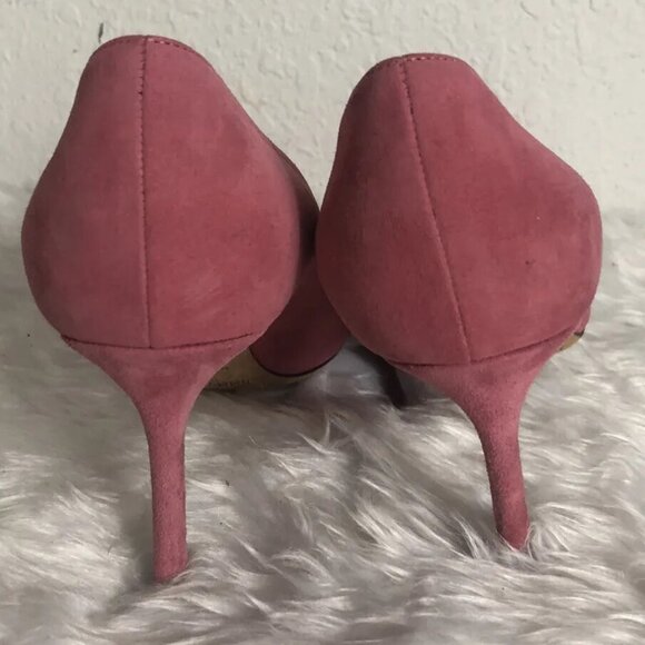 Jimmy Choo Womens Pink 3'' Suede Stiletto Heels - Picture 6 of 7